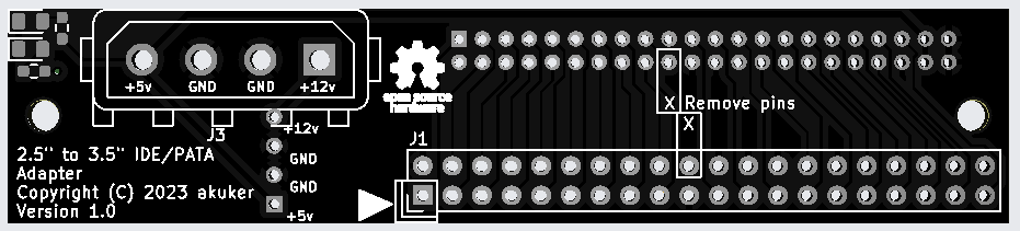 Ata 40 to ata 44 adapter, from the project README