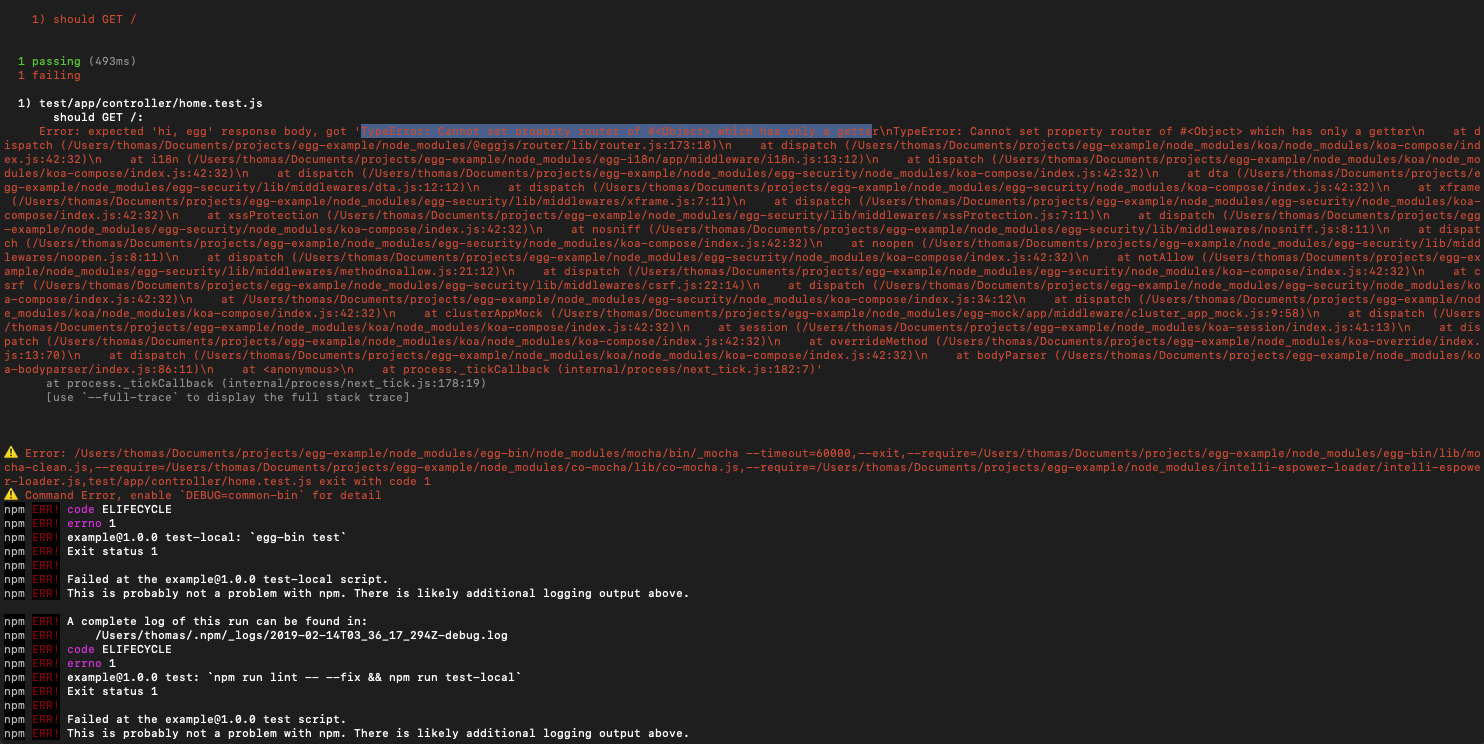 Typeerror cannot set property router of which has only a getter