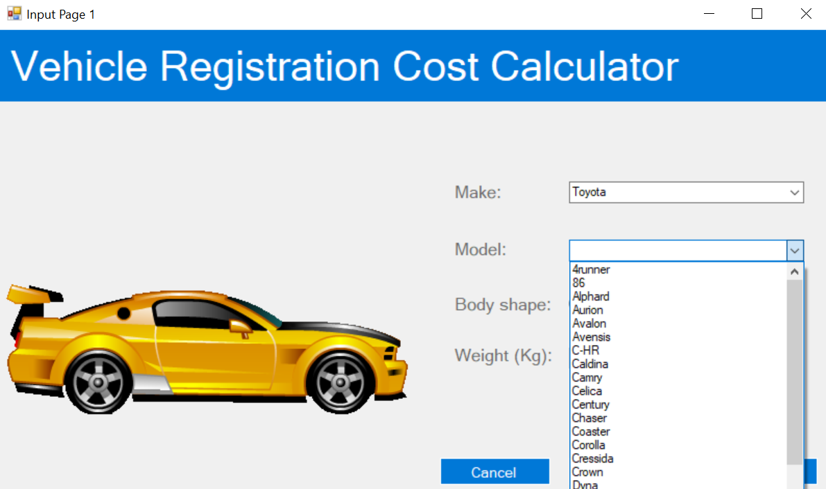 GitHub stampyzfanz/registrationcalculator Calculate registration