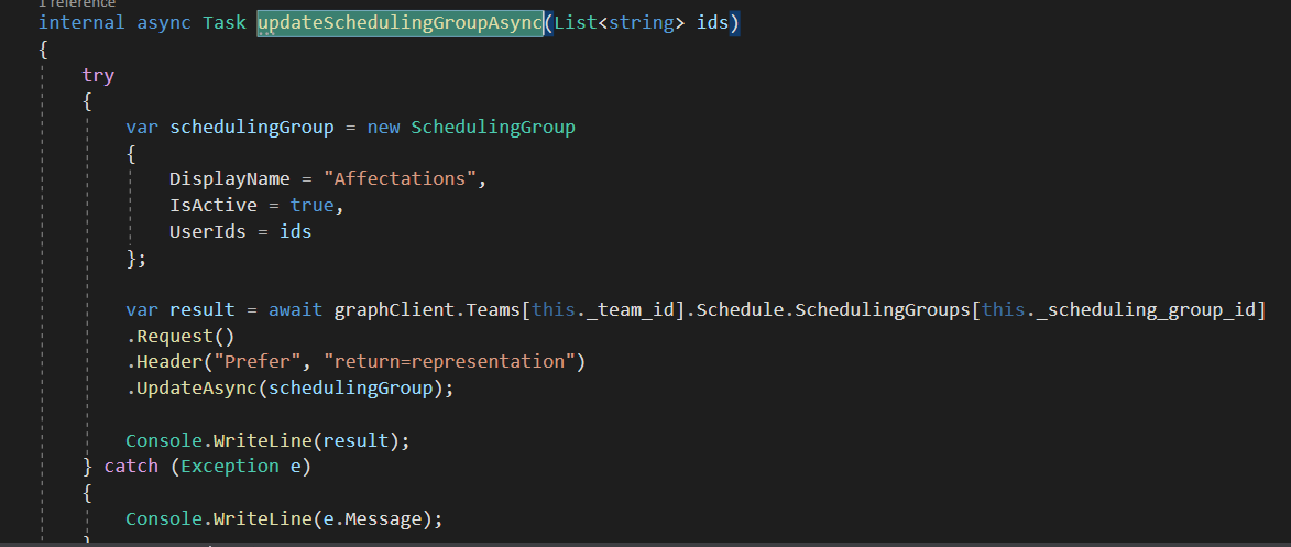 [Client bug]: Update Scheduling groups does not work properly · Issue ...