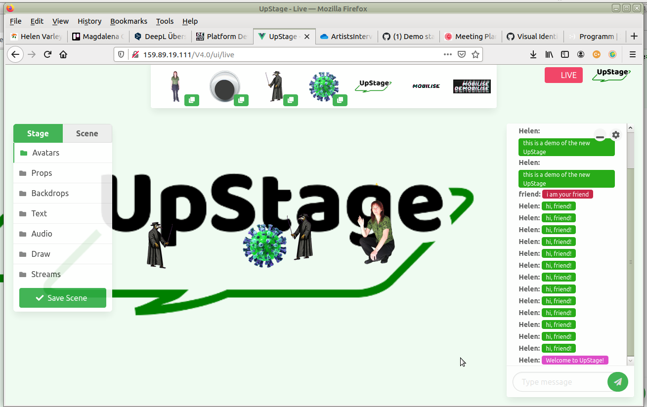 Demo stage · Issue #116 · upstage-org/upstage · GitHub