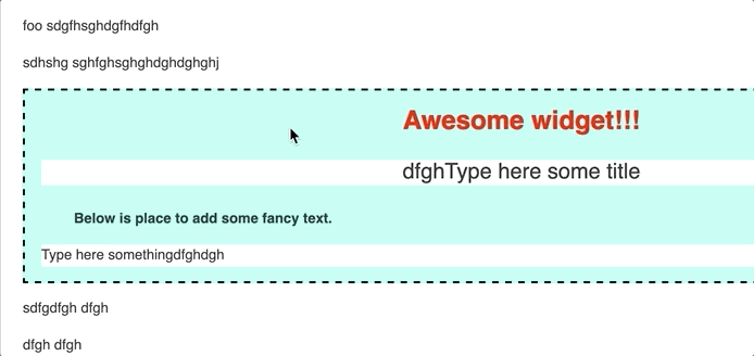 [Firefox] Selecting text + widget and typing does not replace selected ...