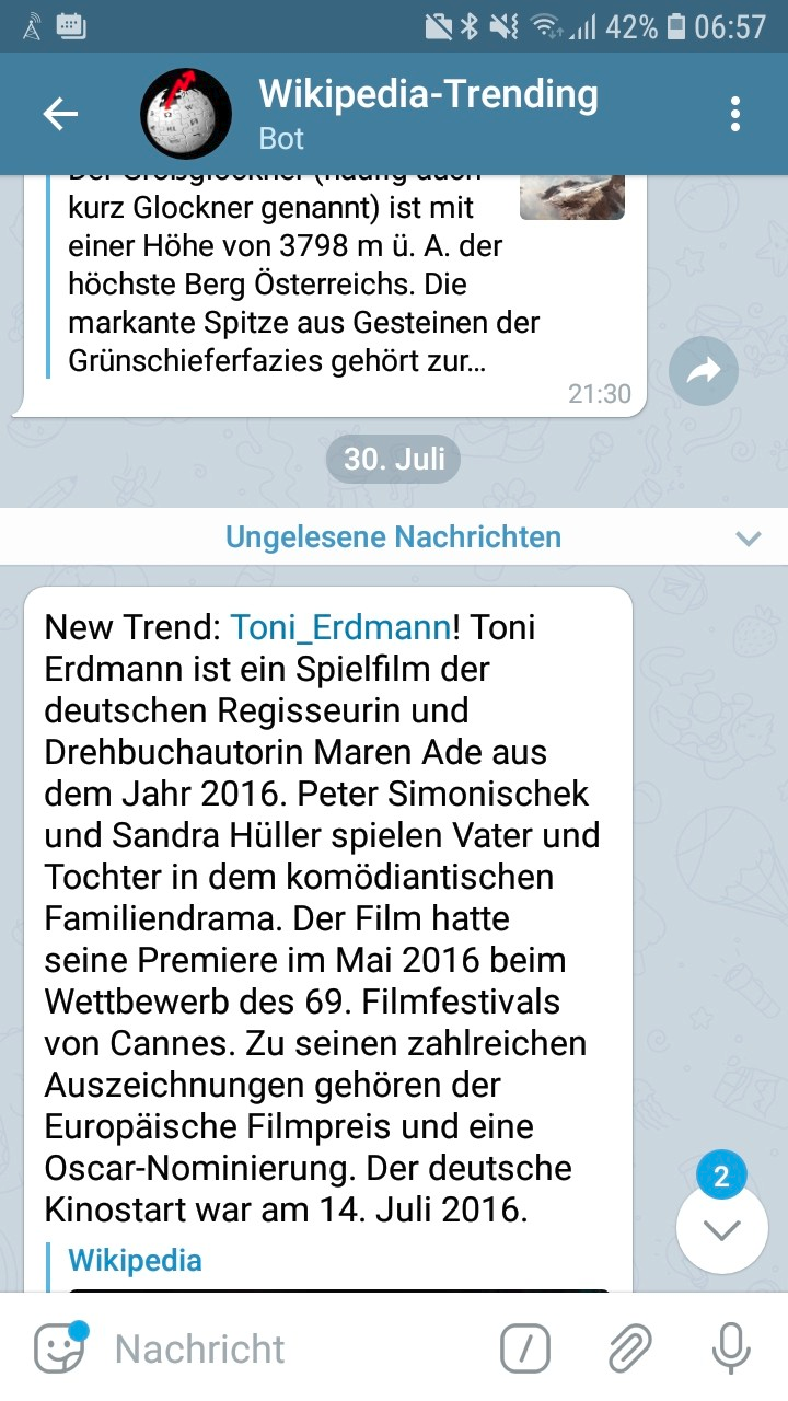 telegram unread marker