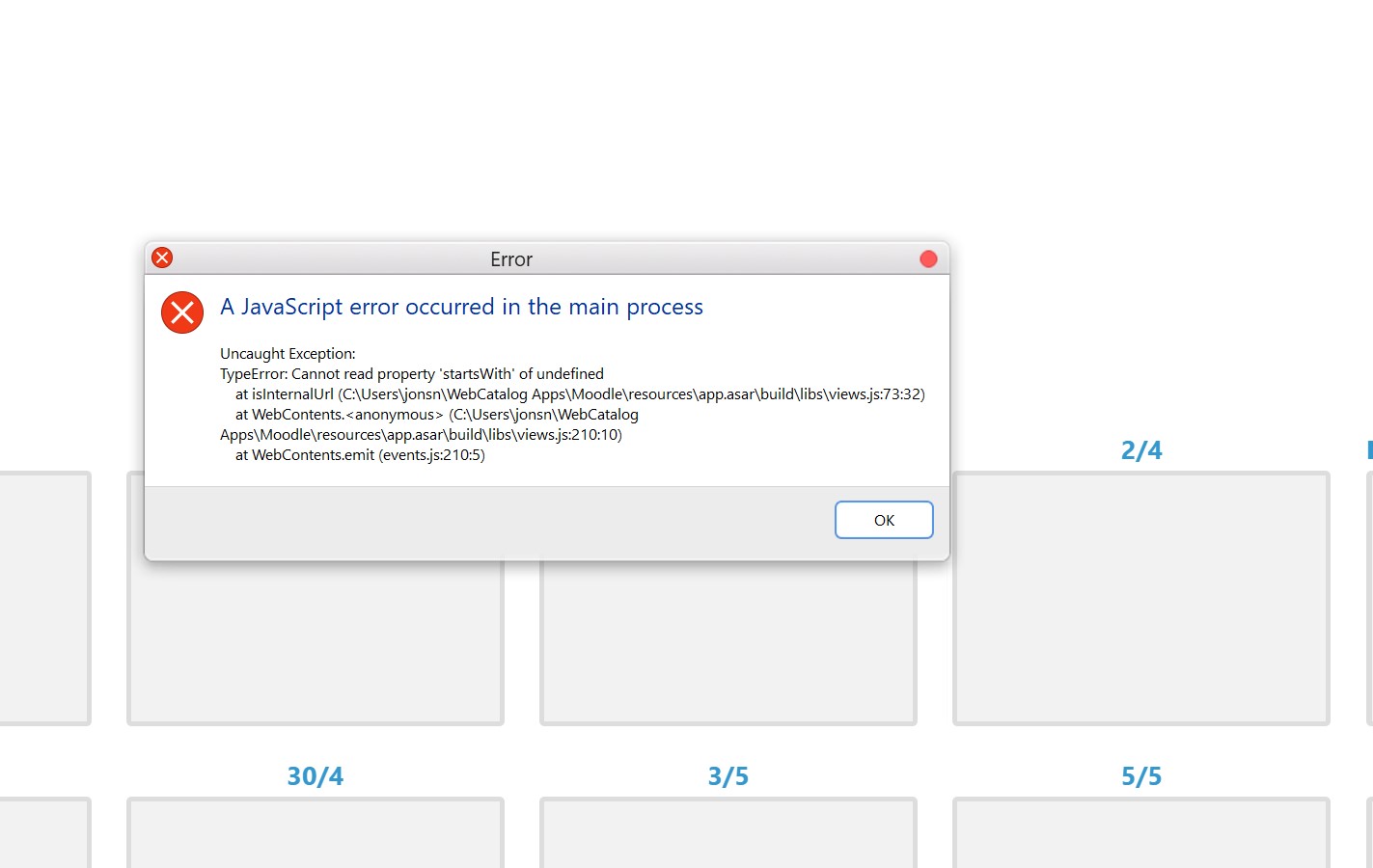 bug: java script error (event.js:210:5) · Issue #853 · webcatalog ...