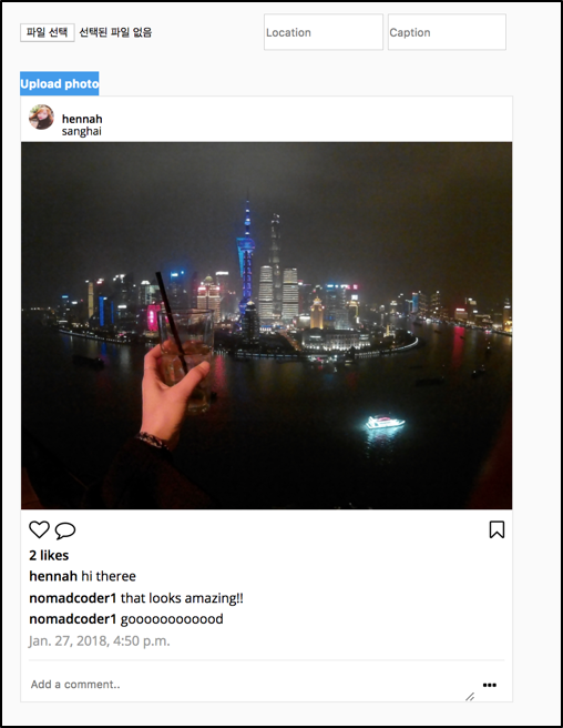 GitHub - hyesue-lee/Hennah_gram: instagram clone coding using Python