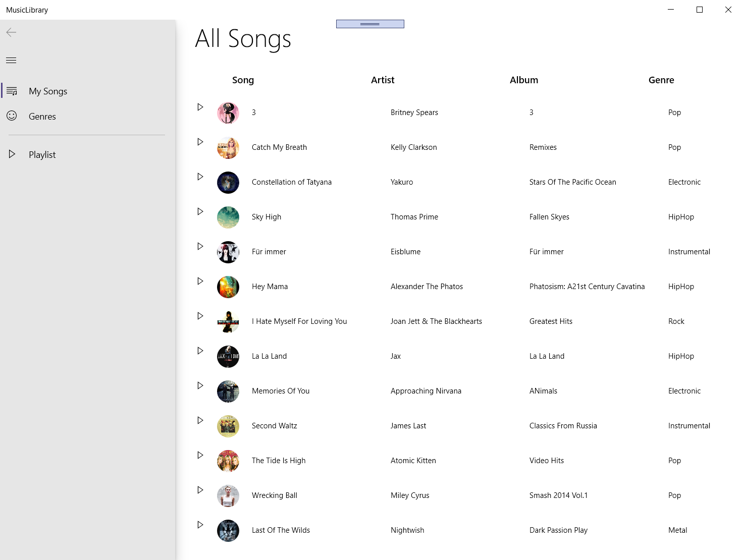 GitHub - BigPopeye/MusicLibrary: Create your own music collection