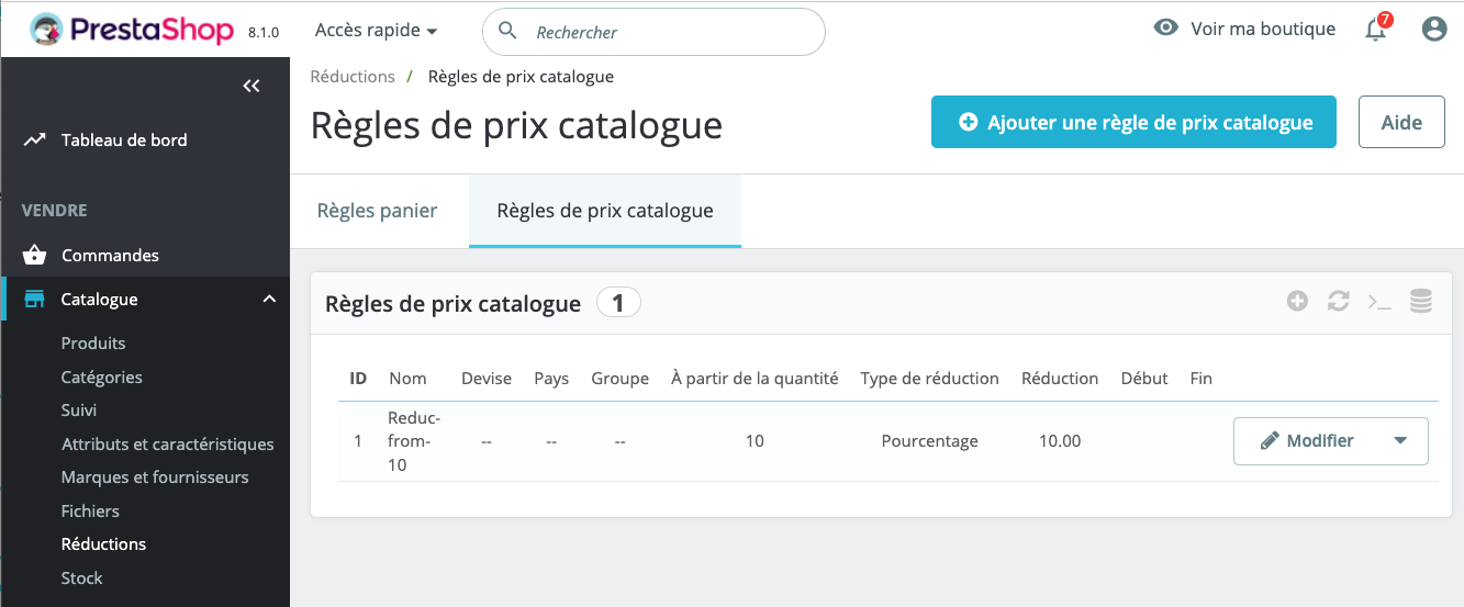 Catalog price reduction is not highlighted in cart even price is well