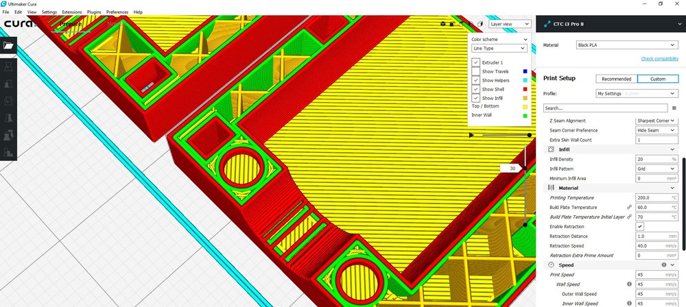 no minimum infill area