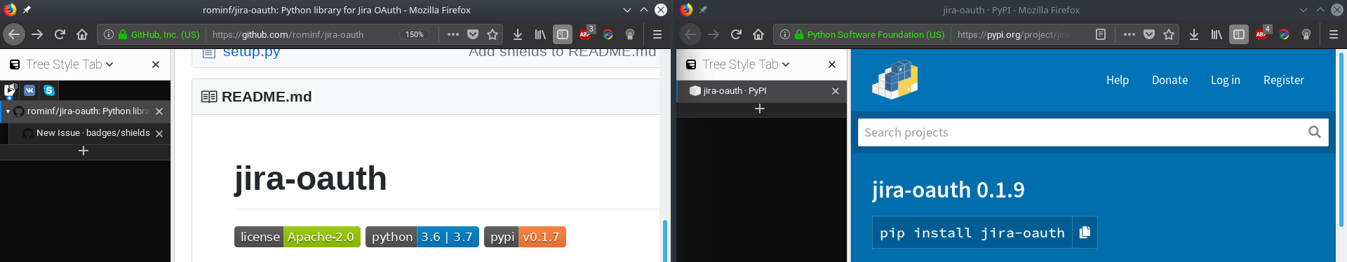 Screenshot with the problem