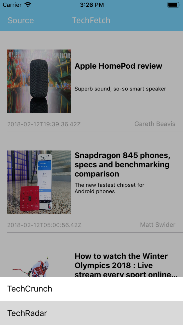GitHub - jasonyunjoonpark/TechFetch: A tech news reader app that ...
