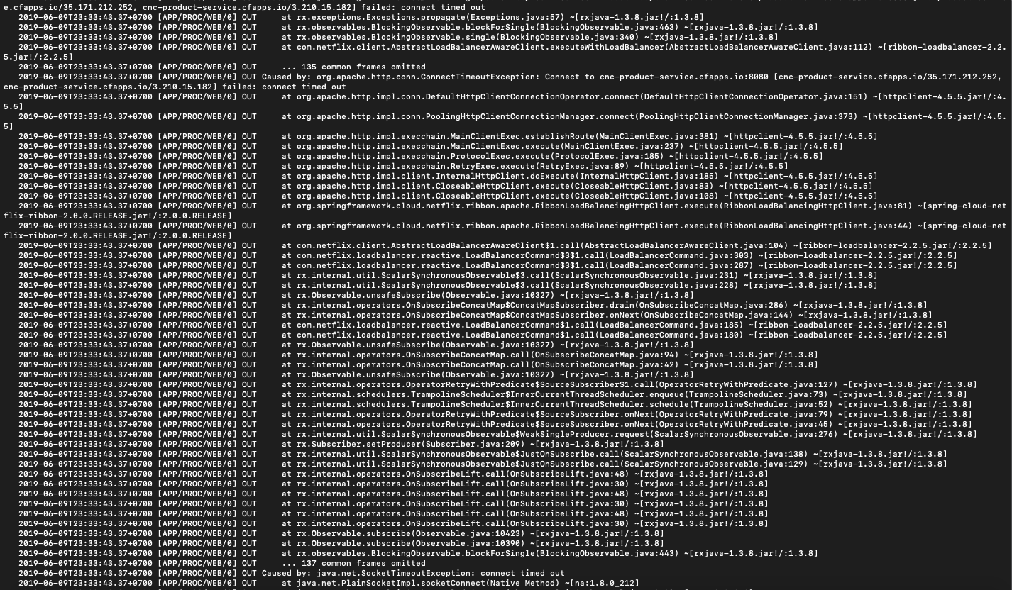 Spring cloud eureka + zuul error (ConnectTimeoutException ...