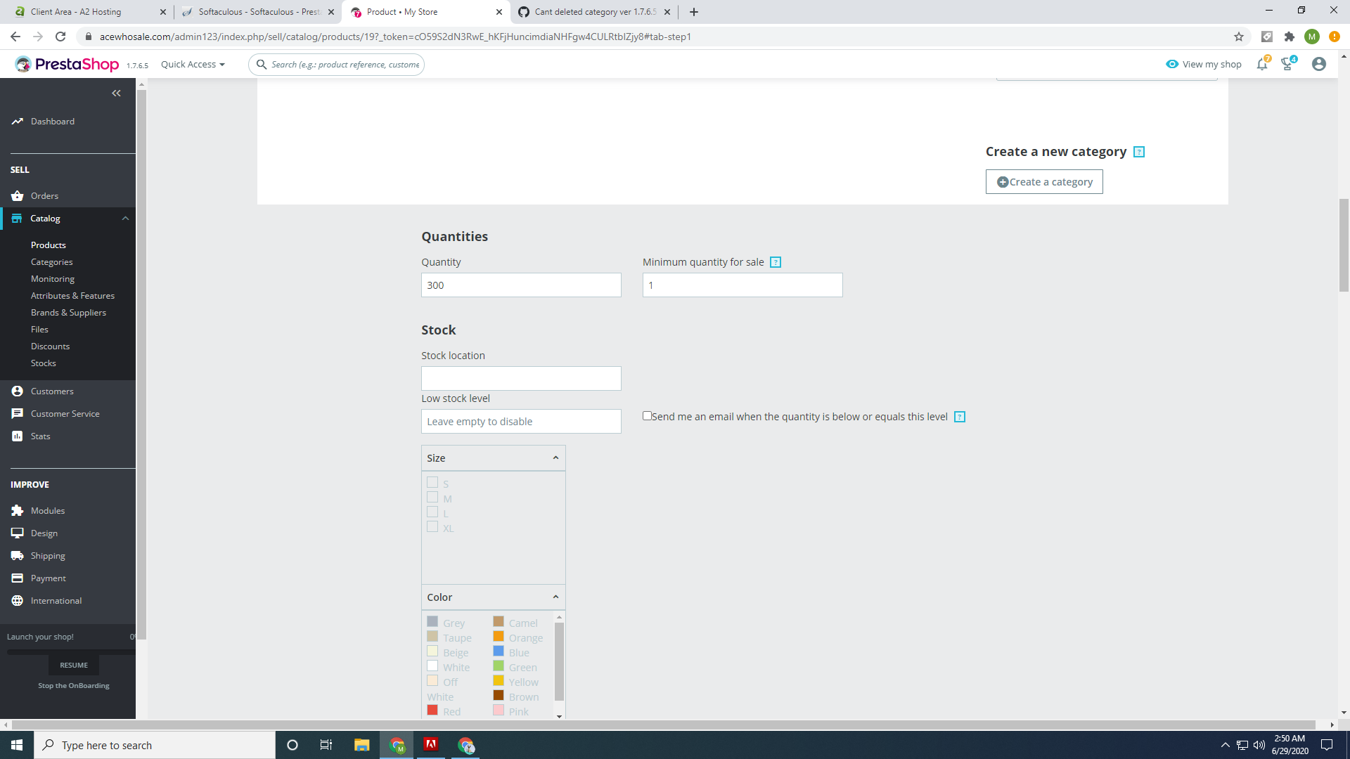 Cant deleted category ver 1.7.6.5 · Issue 19975 ·