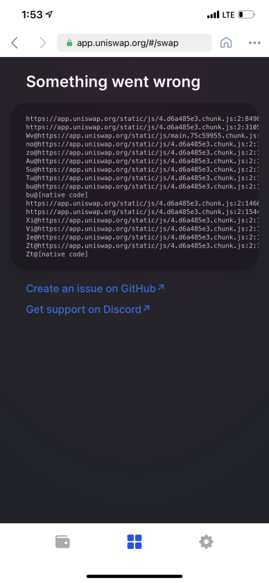 App crashes when selecting "shibaken" token · Issue #1551 · Uniswap ...