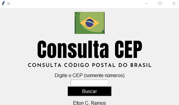 GitHub - EltonCR/ConsultaCEP_Python: Consulta CEP via API