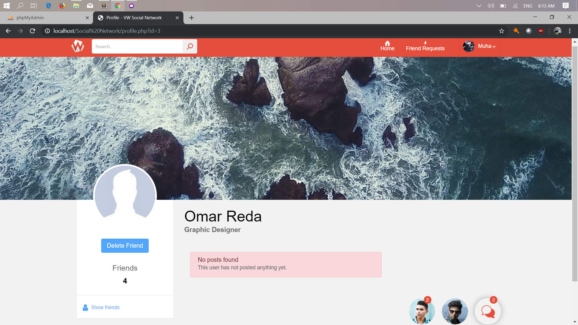 GitHub - mibrahim09/social-network: This is a social network that ...
