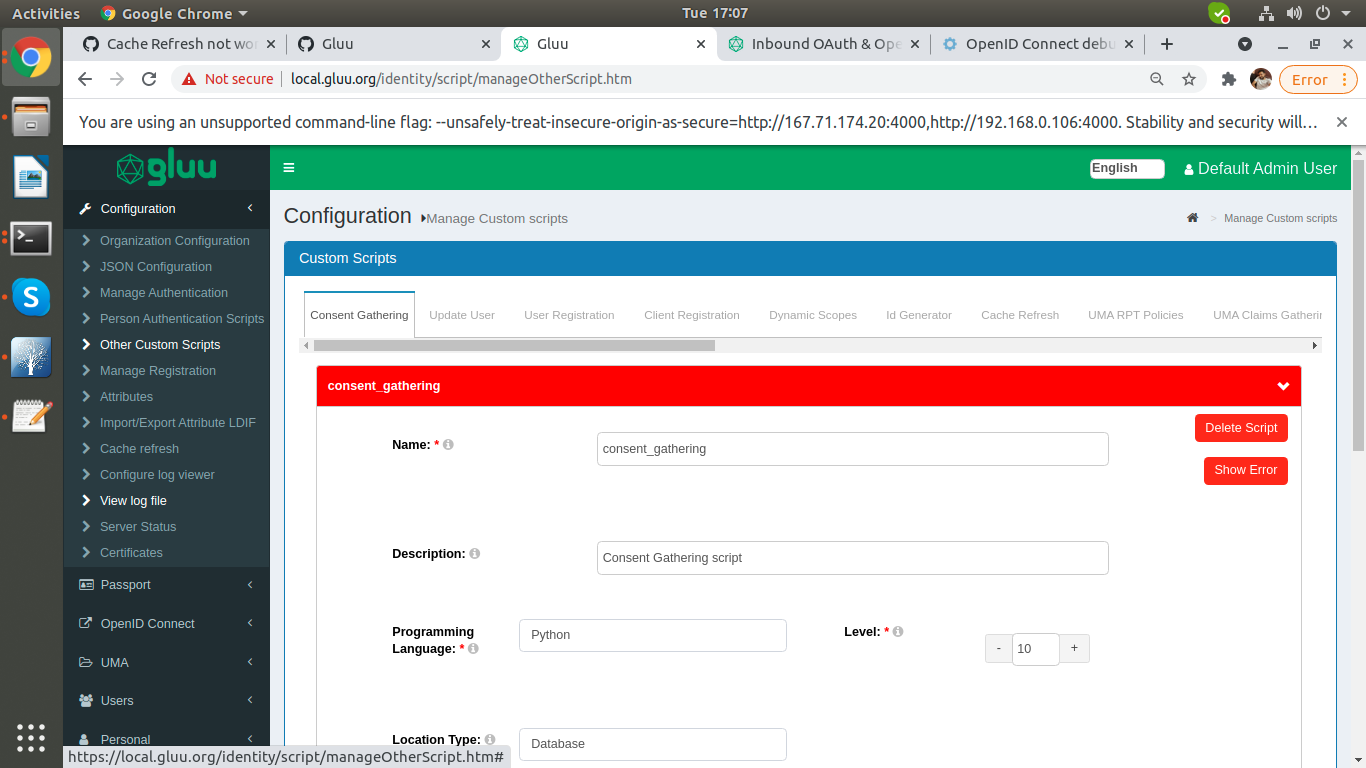 Consent Gathering Script is not working in 4.3.0 version. · Issue #1549 ...