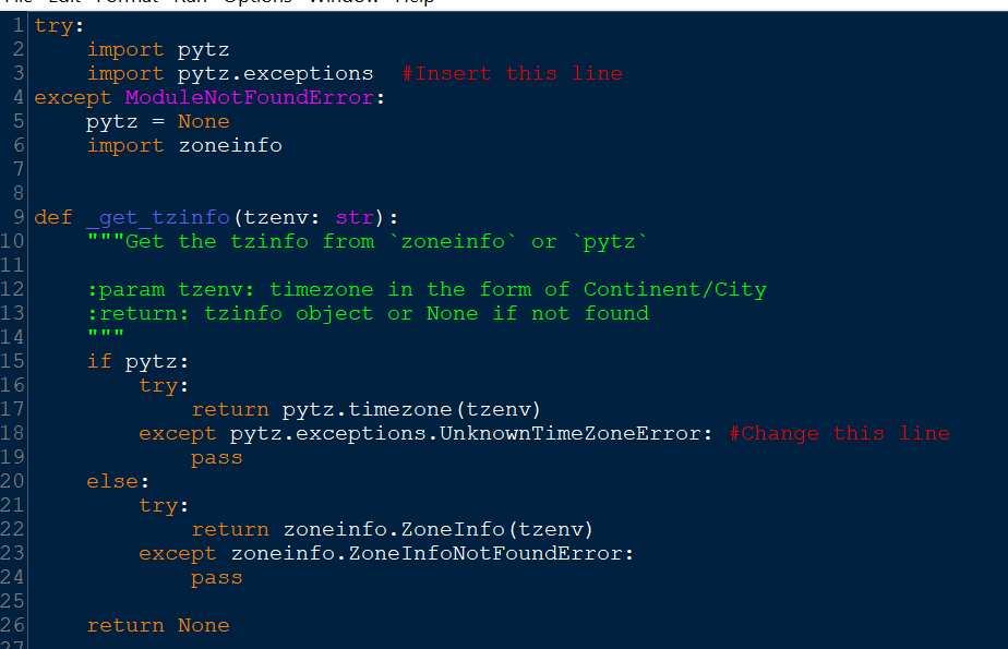 module 'pytz' has no attribute 'UnknownTimeZoneError' · Issue #64269 ...
