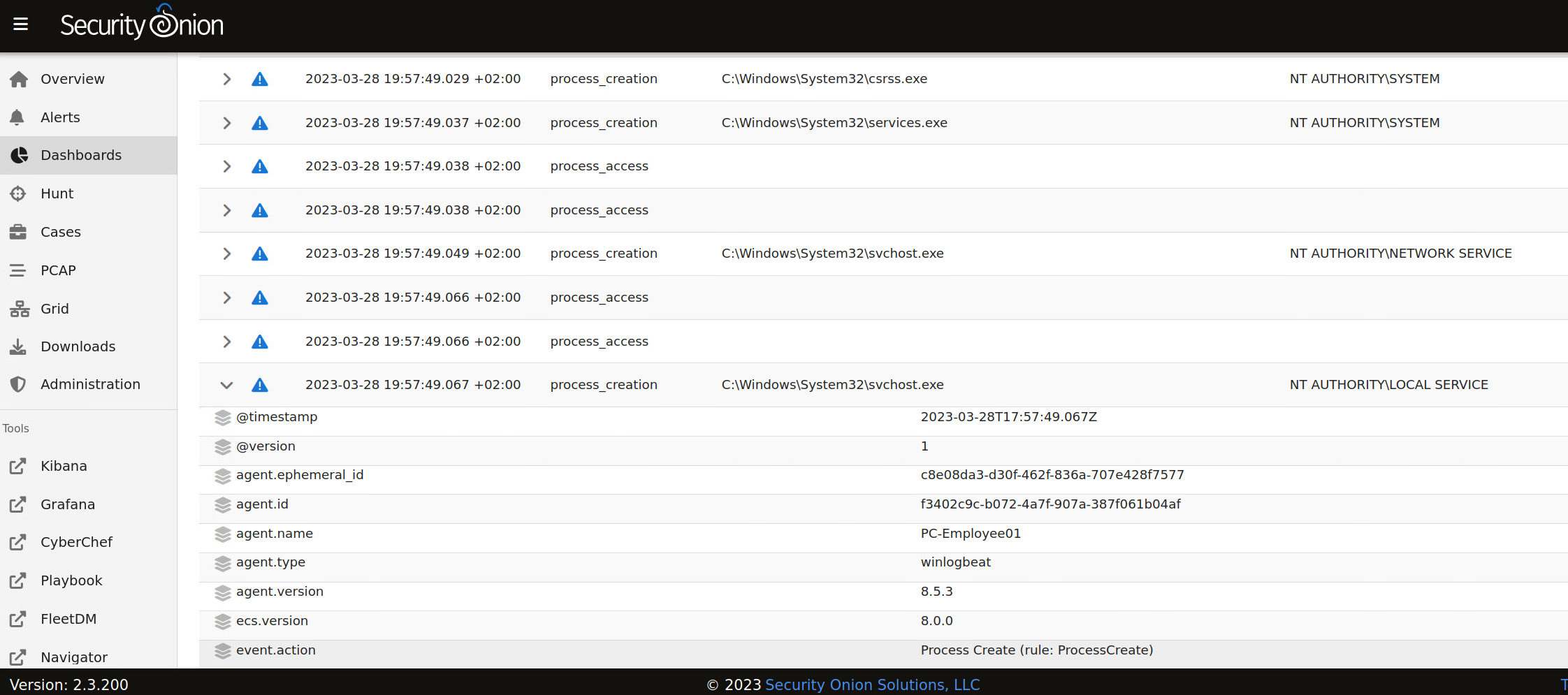 Logs, specifically sysmon · Security-Onion-Solutions securityonion ...