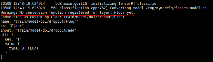 using the frozen_model.pb from jobs file to do inference in tensorrt ...