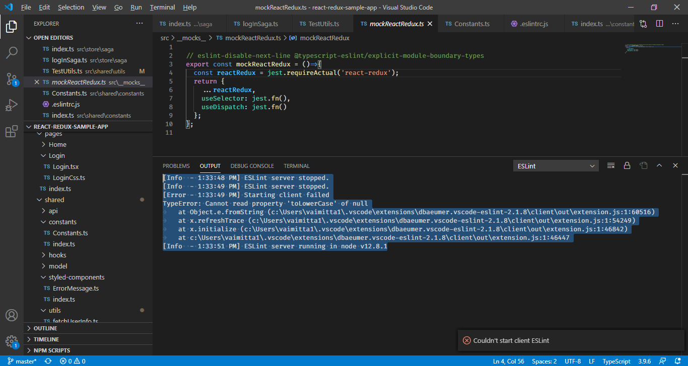 Eslint Client could not be started · Issue #102621 · microsoft/vscode ...