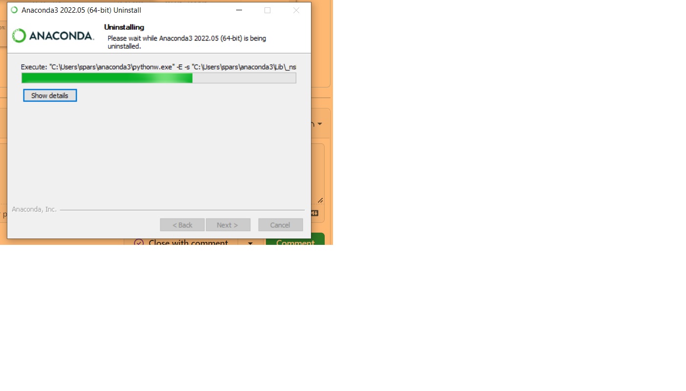 spyder is not launching even after doing complete uninstall and ...