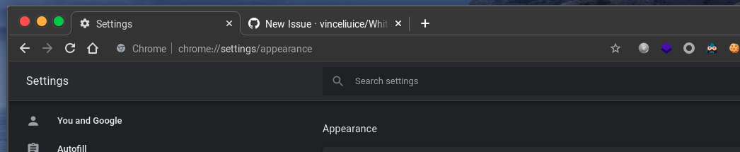 google chrome/chromium address bar color is invisible on GTK theme ...