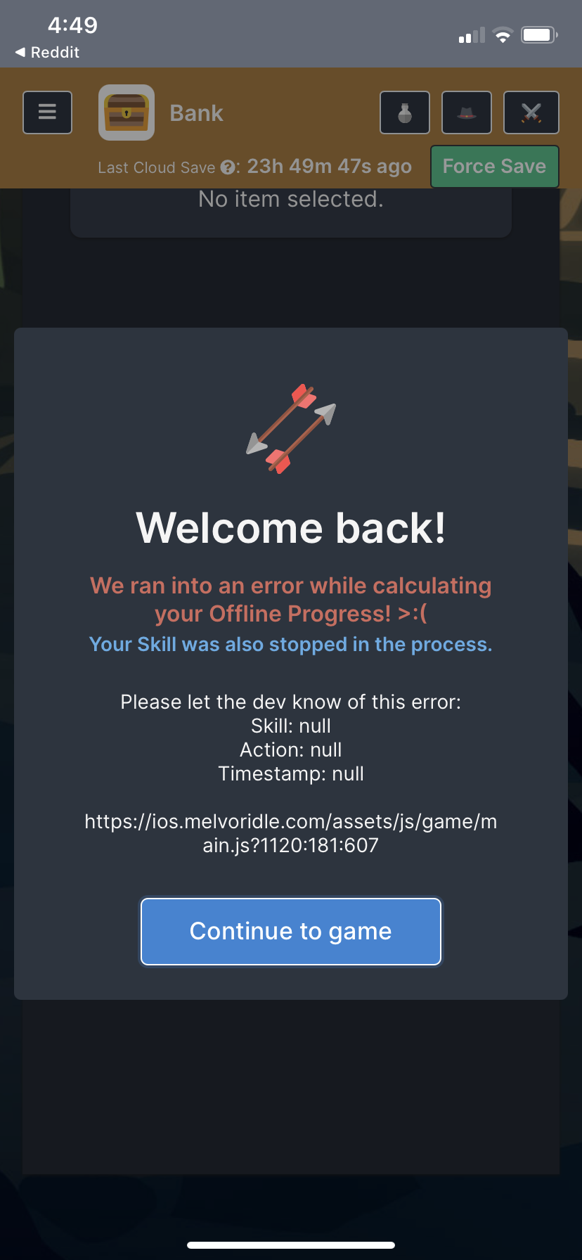 Error calculating Offline Progress · Issue #1333 · MelvorIdle ...