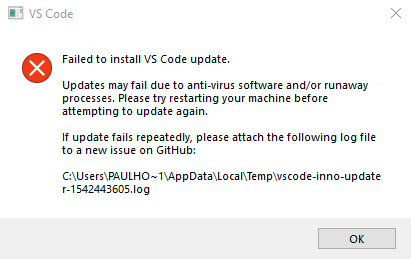 Update problem · Issue #63350 · microsoft/vscode · GitHub