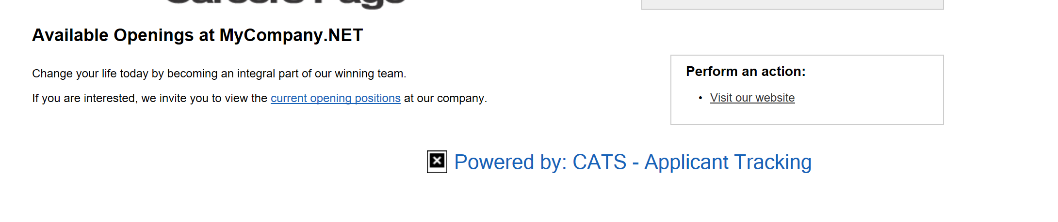 career portal Showing Blank... · Issue #332 · opencats/OpenCATS · GitHub