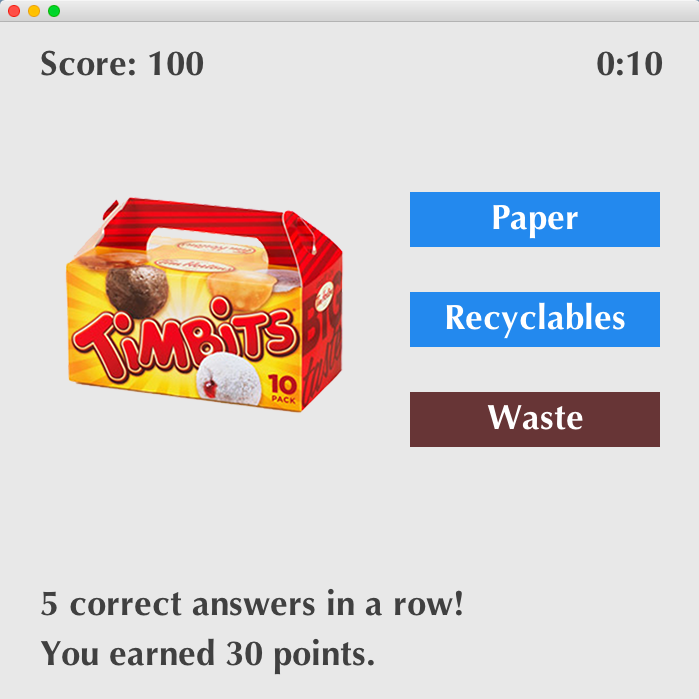 GitHub alicecai/stashyourtrash Game that teaches players how to correctly dispose of their