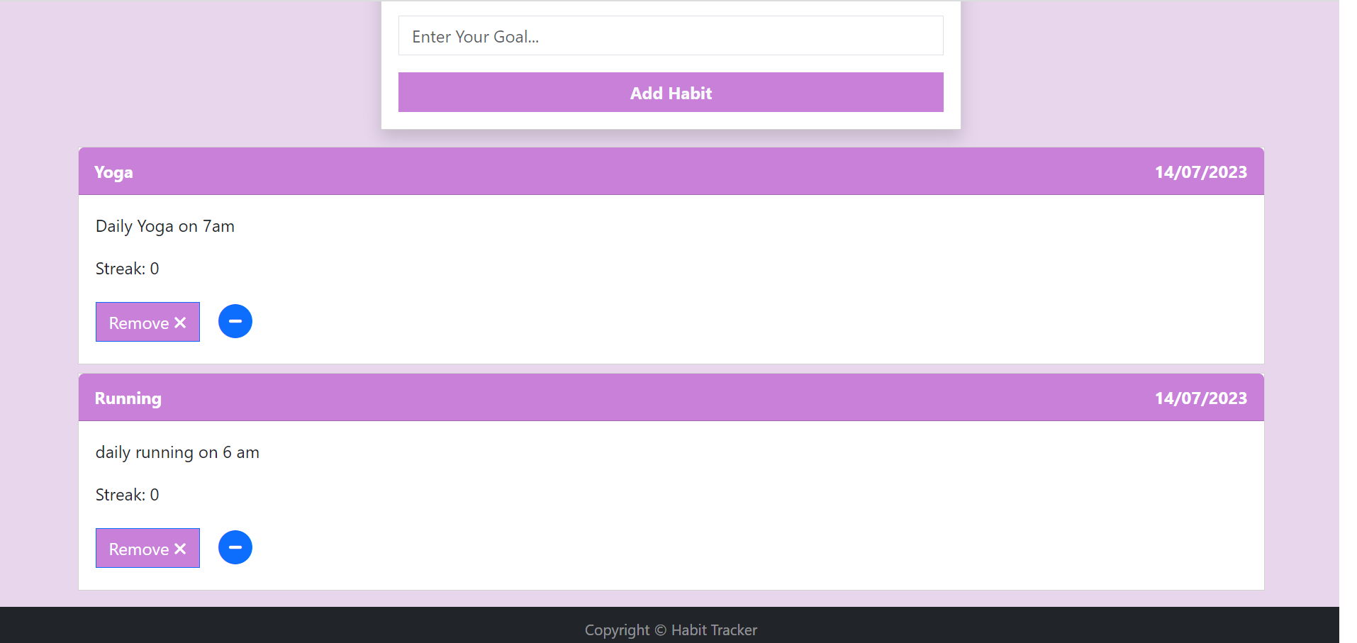 Github saritabagul habit tracker
