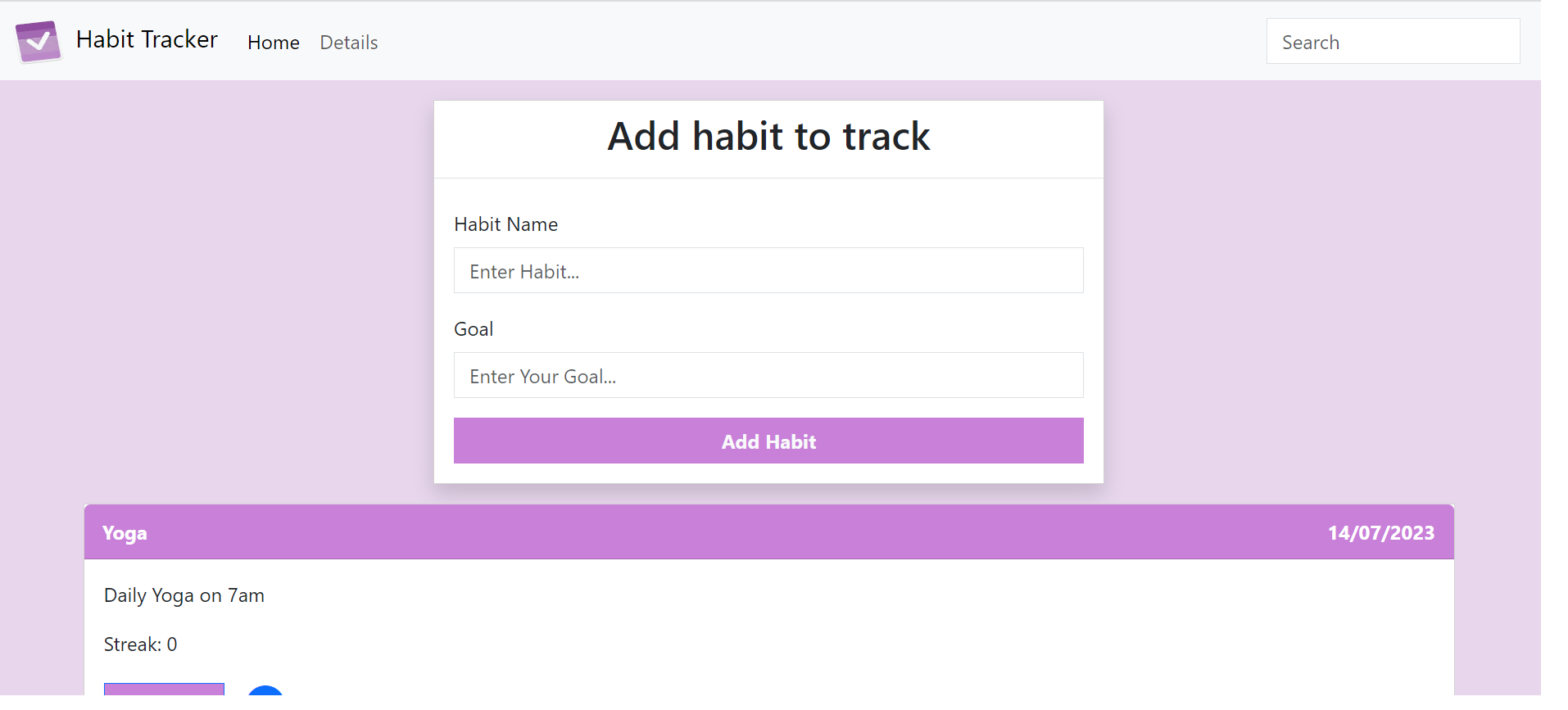 Github saritabagul habit tracker