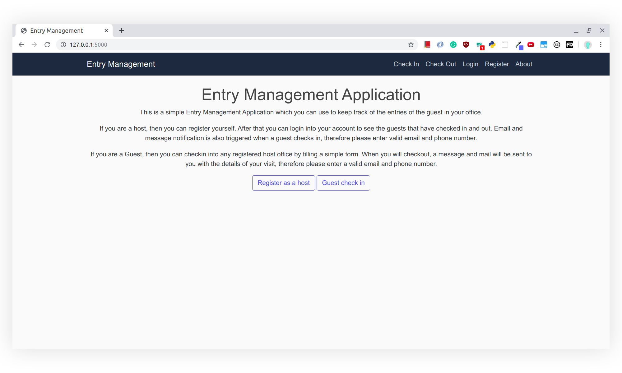 GitHub - makkoncept/entry_management_system: This is my submission for ...