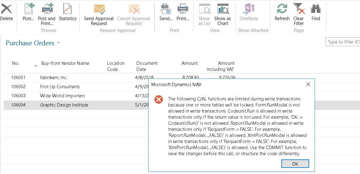 Purchase Order - Print action · Issue #3268 · microsoft/AL · GitHub