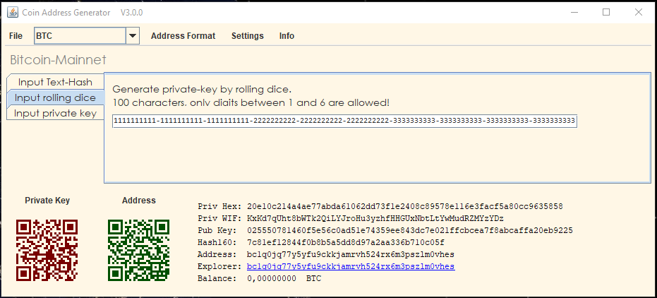 btc address string finder