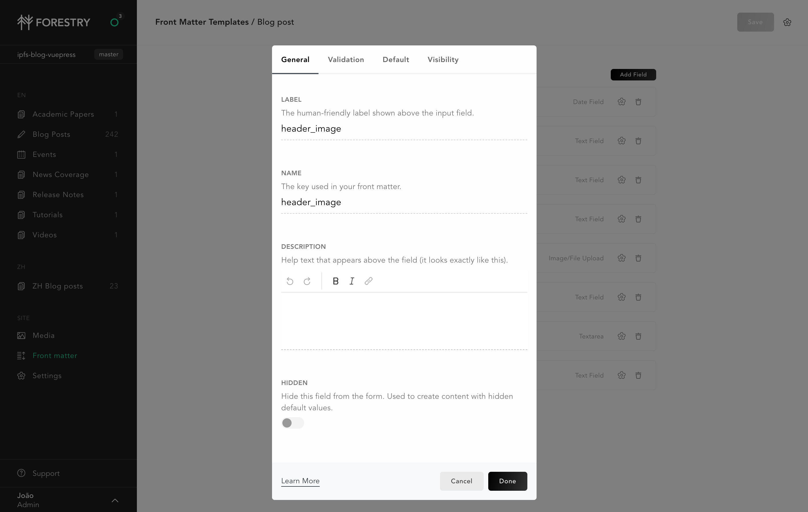 Forestry added header images get wrong path on frontend · Issue #10 ...