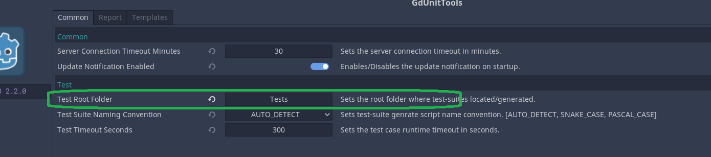 GD-263: Changing the the `Test Root Folder` results in no test found ...