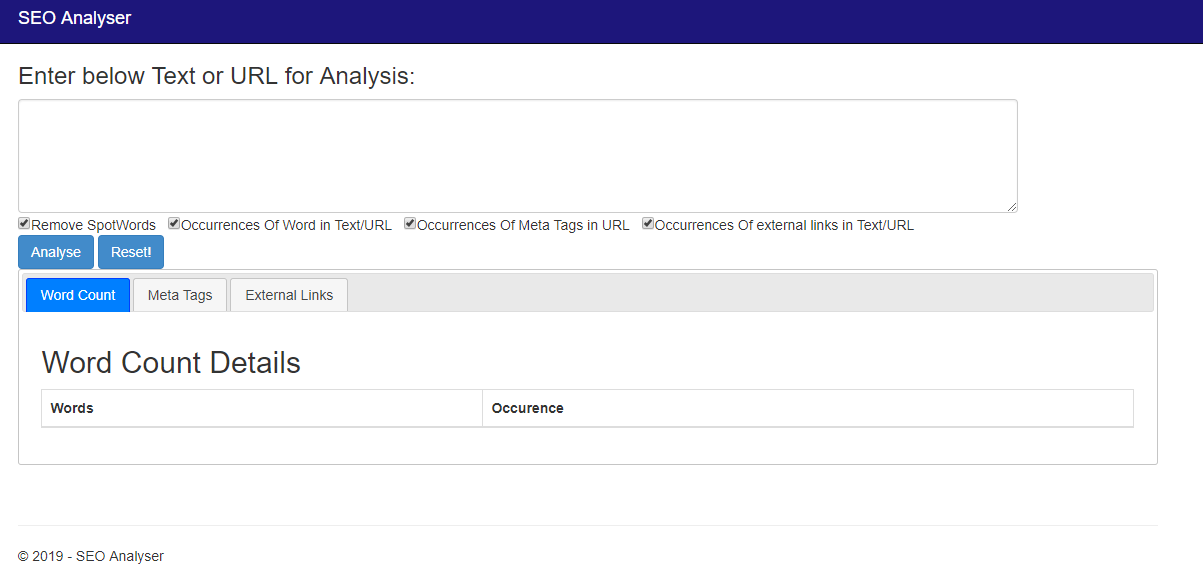 GitHub - ozairWani/SEO-Analyser: SEO Analyser