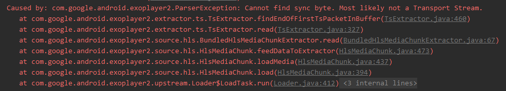 Is there a way to bypass quot Cannot find sync byte Most likely not a