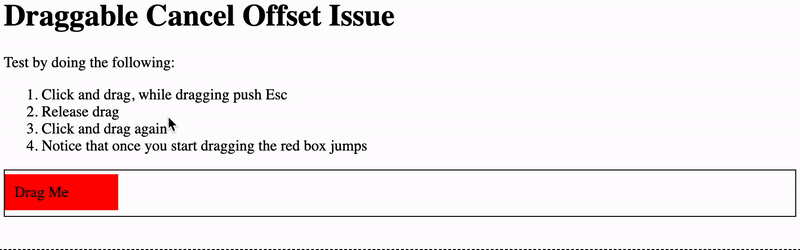 Canceling drag seems to leave internal state in a weird place · Issue ...