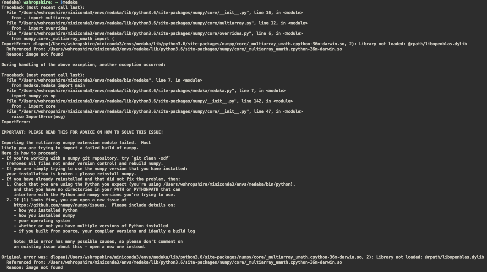 Medaka ImportError @rpath/libopenblas.dylib · Issue #71 · nanoporetech ...