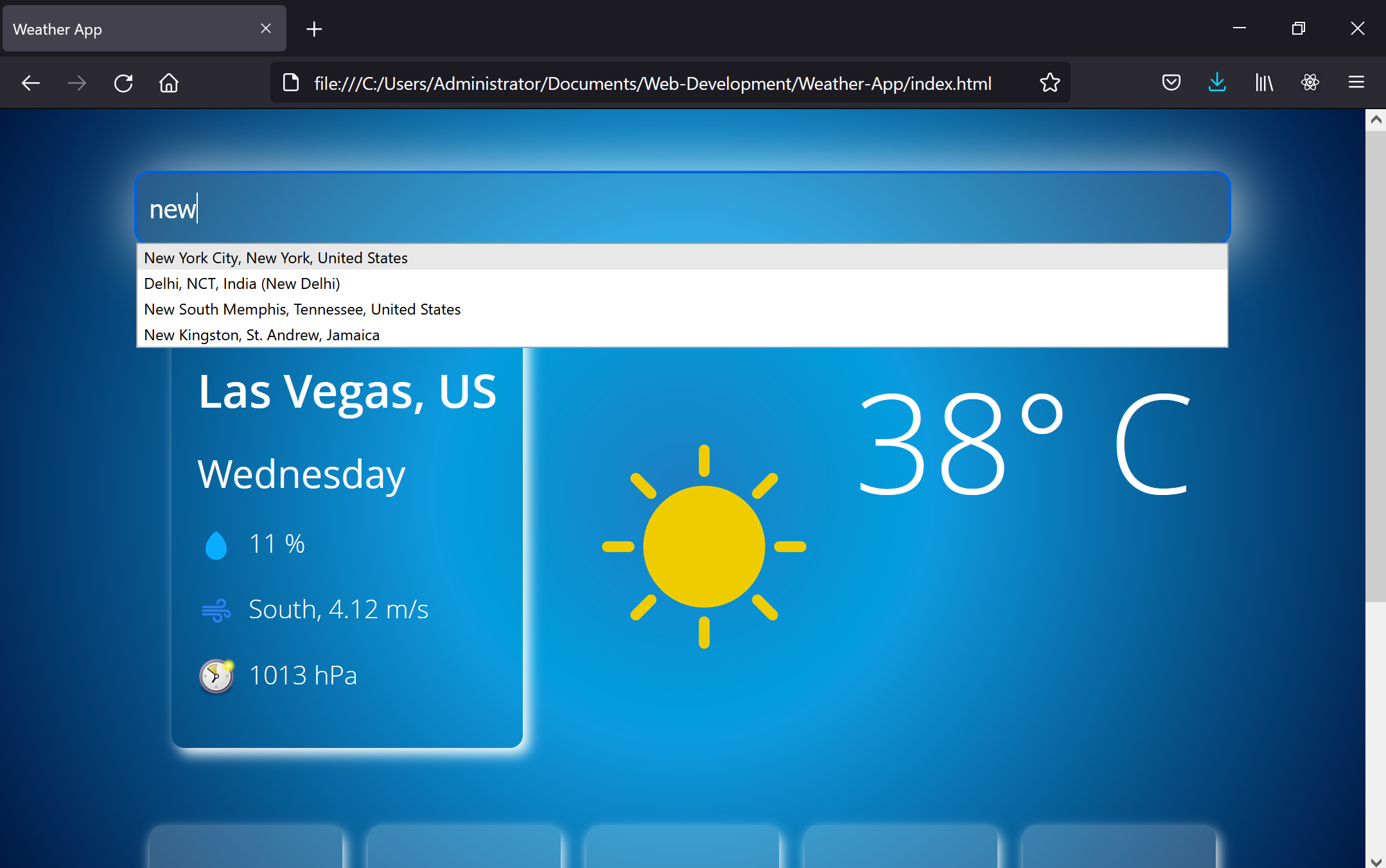 GitHub - CIMAN01/Weather-App: A simple weather app in plain Javascript ...