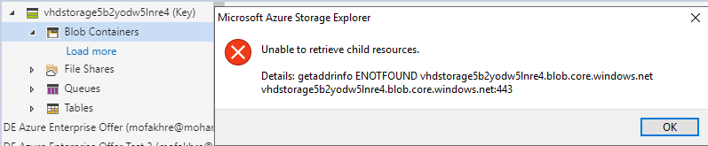 Fail to expand the attached services for Azure Germany accounts · Issue ...