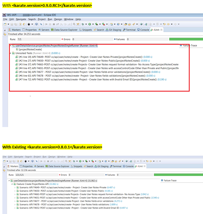 Unrooted tests in Eclipse with v0.9.0.RC3 · Issue #542 · karatelabs ...