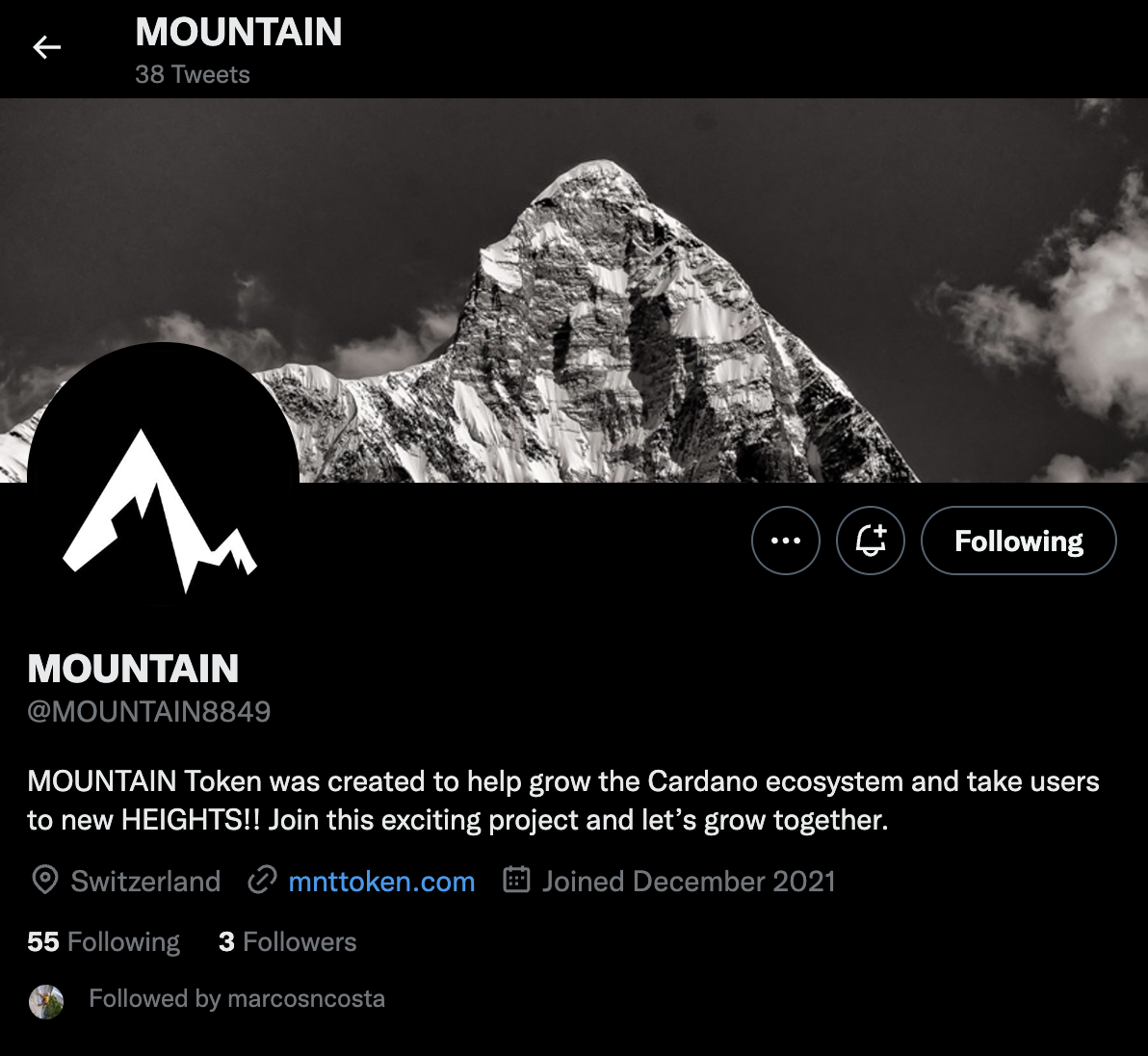 GitHub - marcosncosta1/MOUNTAIN: MOUNTAIN TOKEN PAGE