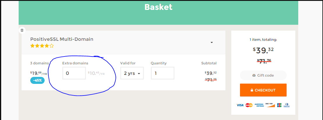 Showing the add-on for the products next to products in the cart ...