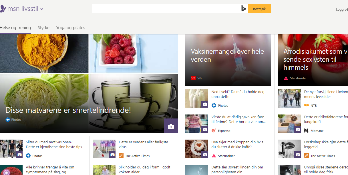 msn helse og trening - helse ernaering trening styrke cardio