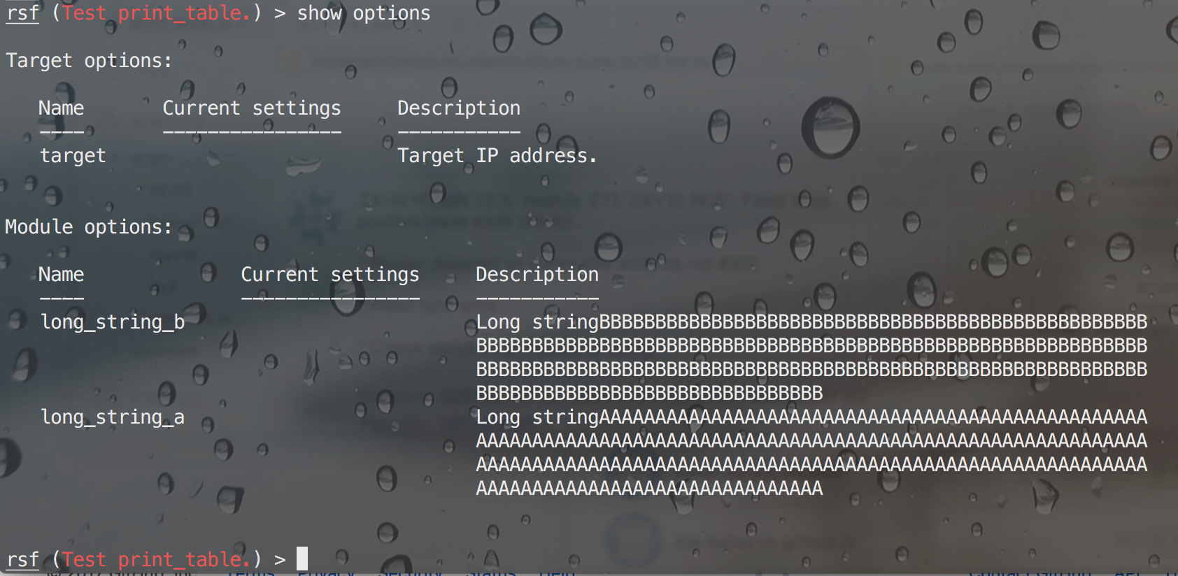 show options with long text will break table format · Issue 352