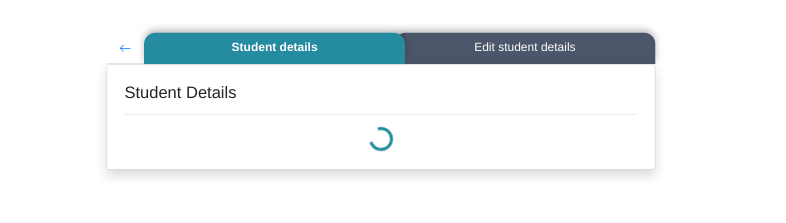 Edit student details loading