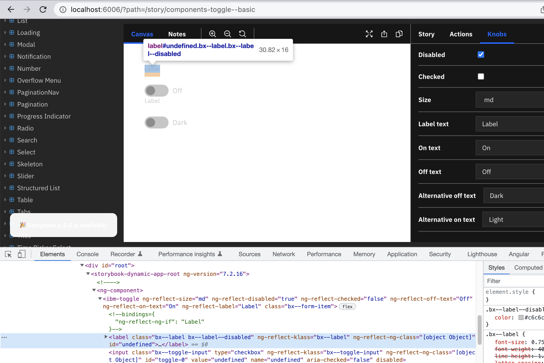 fix(toggle) add disabled label class by yinglejia · Pull Request 2149
